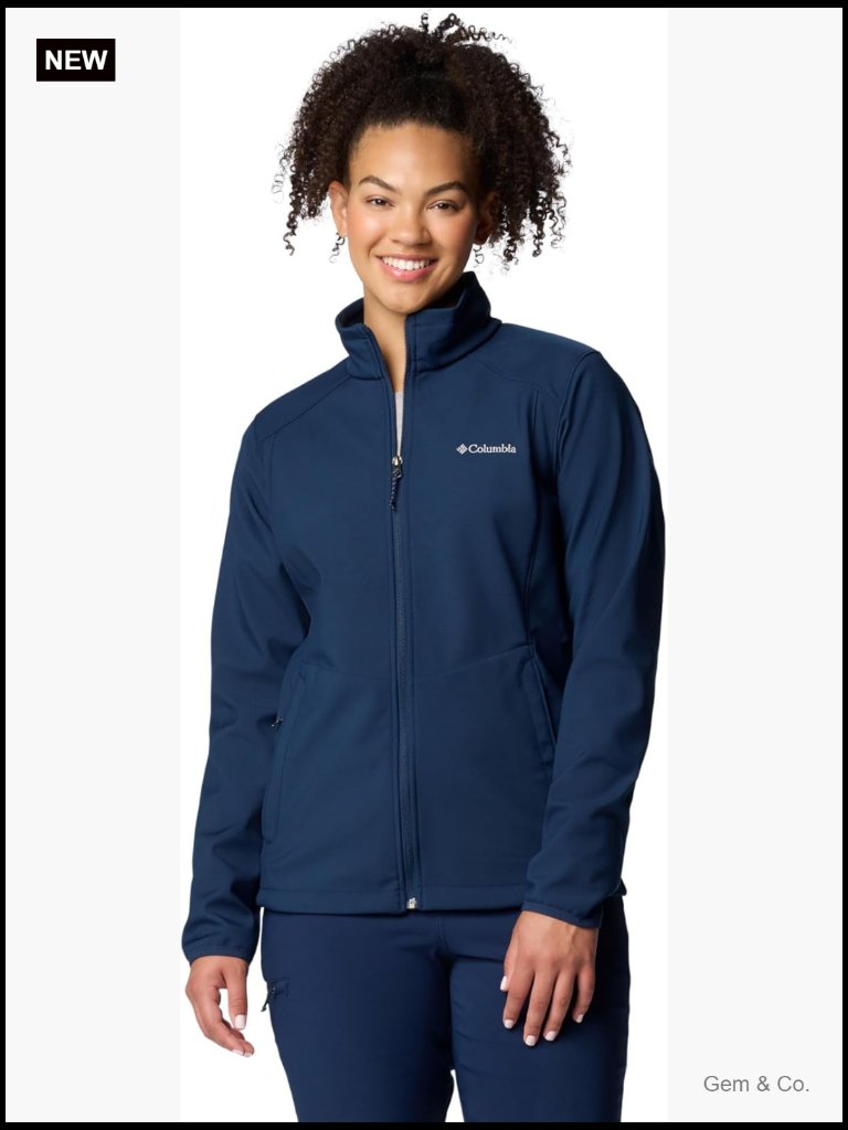 Softshell Jacket - Water & Wind Resistant - Zippered Pockets - Active